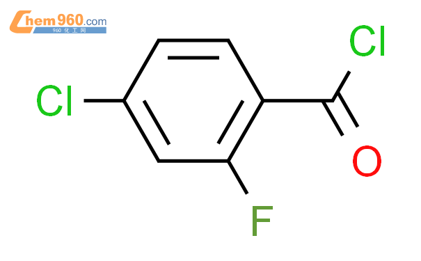 4-氯-2-氟苯甲酰氯结构式图片|394-39-8结构式图片