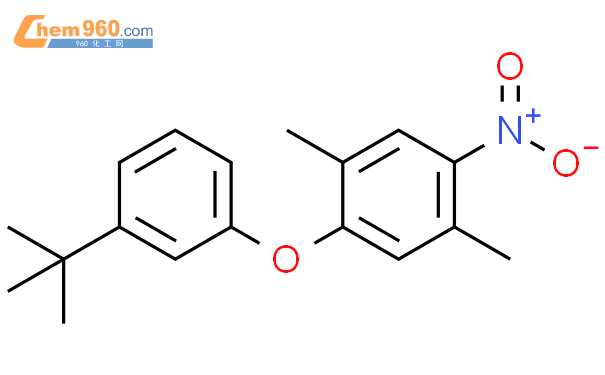 395659 89 9benzene 1 3 11 Dimethylethylphenoxy 25 Dimethyl 4 Nitro 化学式、结构式、分子式、mol 960化工网 