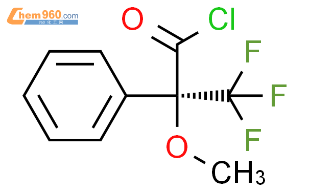 (r-α-甲氧基-α(三氟甲基)苯乙酰氯结构式