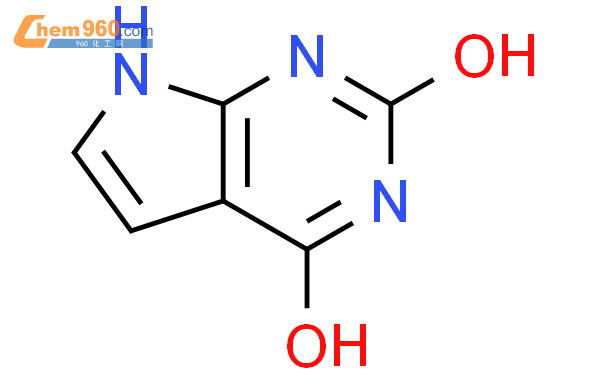 2,4-hydroxy-7H-pyrrolo-(2,3-d)pyrimidine
