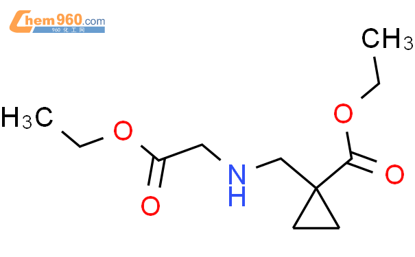 1-((2-乙氧基-2-氧代乙基氨基)甲基)环丙烷羧酸乙酯结构式图片|400841-00-1结构式图片