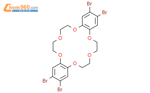 二(3,4-二溴苯)並-18-冠醚-6結構式圖片|40100-11-6結構式圖片