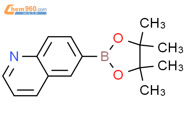 6-喹啉硼酸频那醇酯结构式图片|406463-06-7结构式图片
