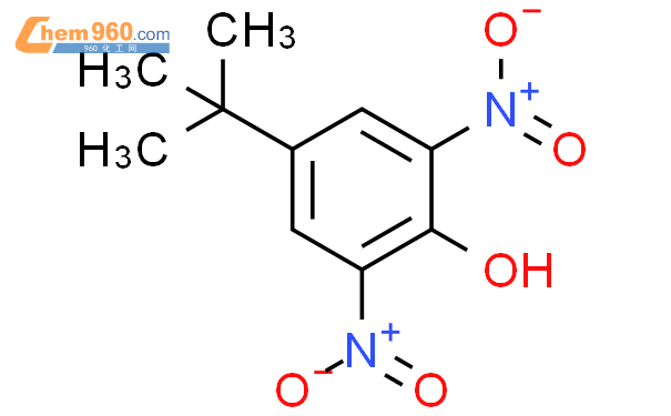 2,6-二硝基对叔丁基苯酚结构式图片|4097-49-8结构式图片