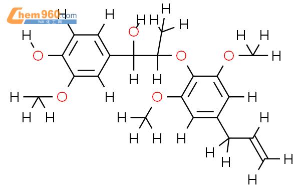 ALPHA-[1-[2,6-二甲氧基-4-(2-丙烯-1-基)苯氧基]乙基]-4-羟结构式图片|41535-95-9结构式图片