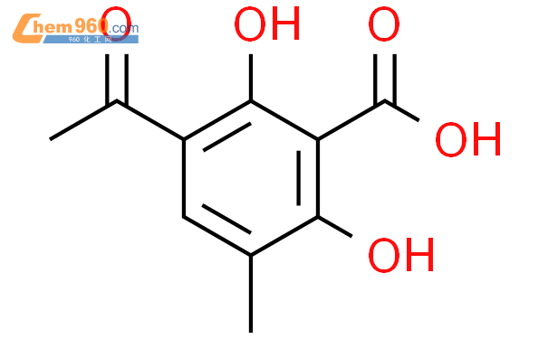 (9ci)-3-乙酰基-2,6-二羟基-5-甲基-苯甲酸
