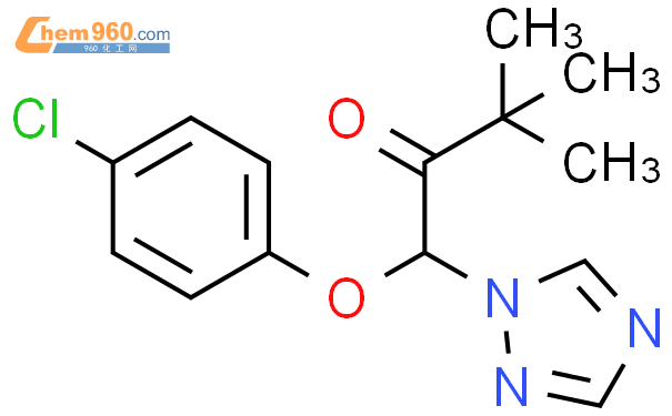 三唑酮结构式图片|43121-43-3结构式图片