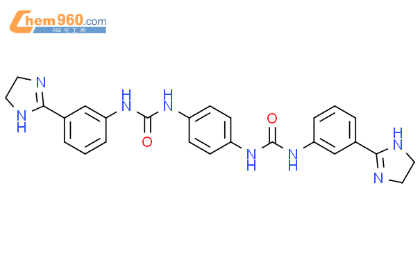 1-[3-(4,5-dihydro-1H-imidazol-2-yl)phenyl]-3-[4-[[3-(4,5-dihydro-1H-imidazol-2-yl)phenyl]carbamoylamino]phenyl]urea;hydrochloride