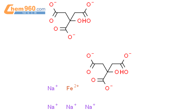 1,2,3-Propanetricarboxylicacid, 2-hydroxy-, iron(2+) sodium salt (2:1:4)