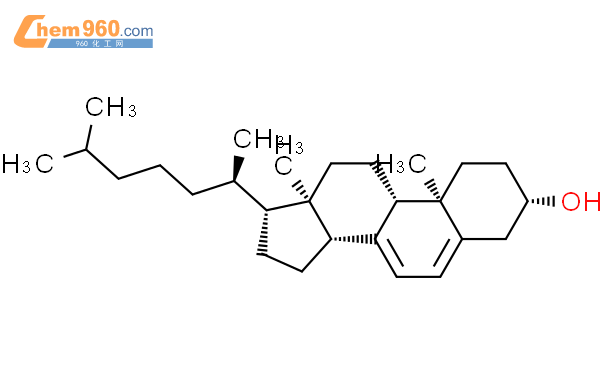 7-脱氢胆固醇结构式图片|434-16-2结构式图片