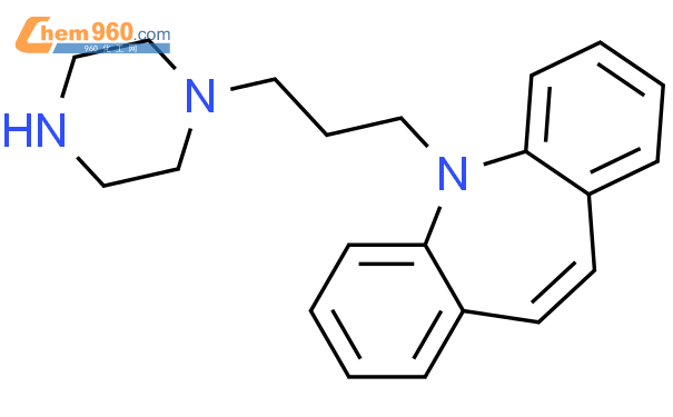 5-（3-哌嗪-1-基 - 丙基）-5H-二苯并[b,f]氮杂二盐酸盐 标准品