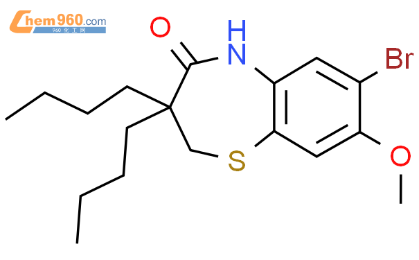 7-bromo-3,3-dibutyl-8-methoxy-2,3-dihydrobenzo[b][1,4]thiazepin-4(5H)-one