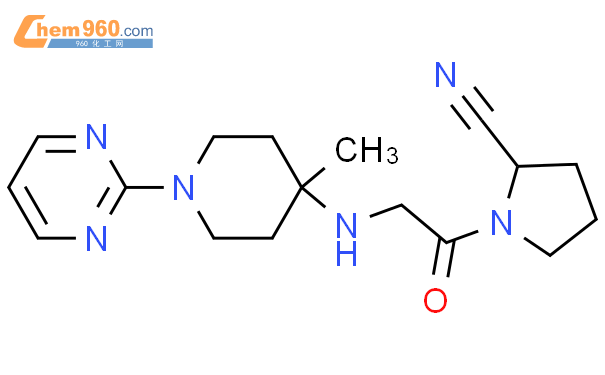 (2S)-1-[2-[(4-methyl-1-pyrimidin-2-ylpiperidin-4-yl)amino]acetyl]pyrrolidine-2-carbonitrile结构式图片|440100-64-1结构式图片