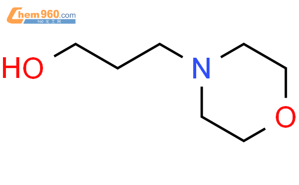 3-吗啉代-1-丙醇结构式图片|4441-30-9结构式图片