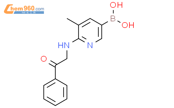 [5-Methyl-6-(phenacylamino)pyridin-3-yl]boronic acid
