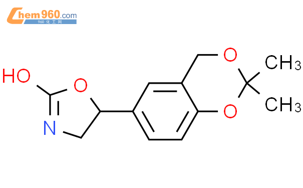 2-恶唑烷酮, 5-(2,2-二甲基-4H-1,3-苯并二氧-6-yl), (5R)-