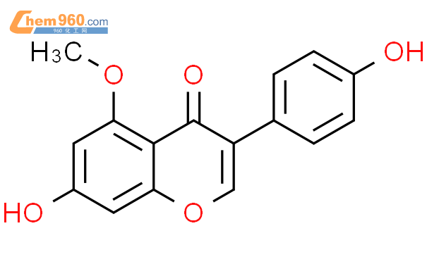 7-羟基-3-（4-羟基苯基）-5-甲氧基-4H-色烯-4-酮结构式图片|4569-98-6结构式图片
