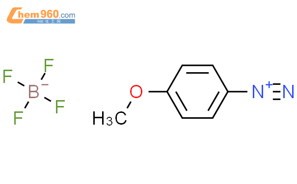 4-甲氧基苯偶氮鎓四氟硼酸盐结构式