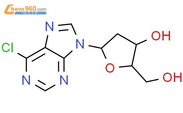 6-氯嘌呤2'-脱氧核苷结构式图片|4594-45-0结构式图片