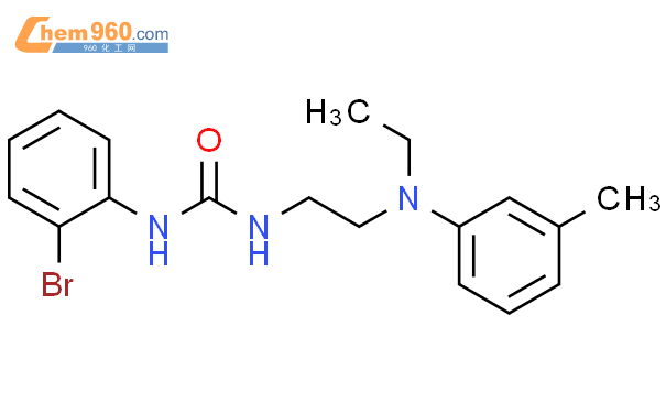 1-(2-Bromophenyl)-3-{2-[ethyl(3-methylphenyl)amino]ethyl}ure结构式图片|459429-39-1结构式图片