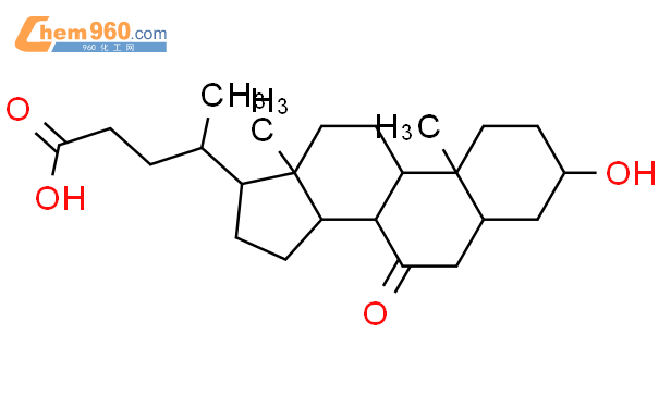 3Α-羟基-7-氧代-5Β-胆烷酸结构式图片|4651-67-6结构式图片