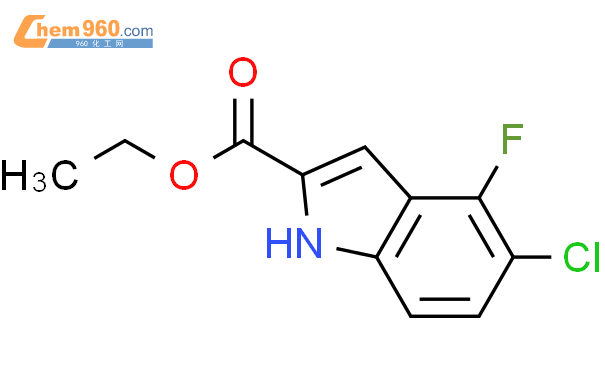 473257 61 3 ETHYL 5 CHLORO 4 FLUORO 1H INDOLE 2 CARBOXYLATE化学式结构式分子式