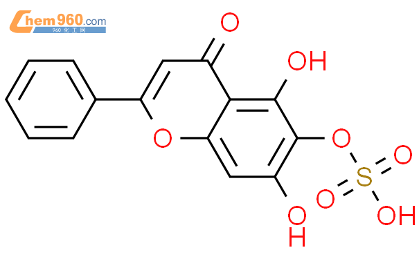 (5,7-dihydroxy-4-oxo-2-phenylchromen-6-yl) hydrogen sulfate