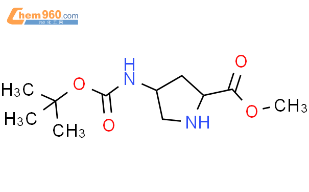 (4R)-4-[[(叔丁氧羰基]氨基]-L-脯氨酸甲酯结构式图片|473806-21-2结构式图片