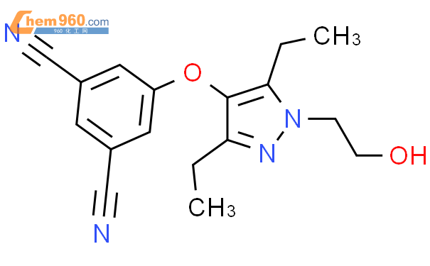 3-氰基-5-[[3,5-二乙基-1-(2-羟基乙基)-1H-吡唑-4-基]氧基]苯腈