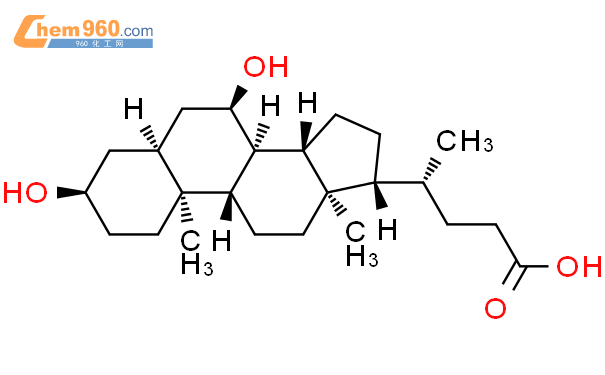 鹅去氧胆酸结构式图片|474-25-9结构式图片