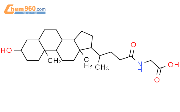 甘氨石胆酸结构式图片|474-74-8结构式图片