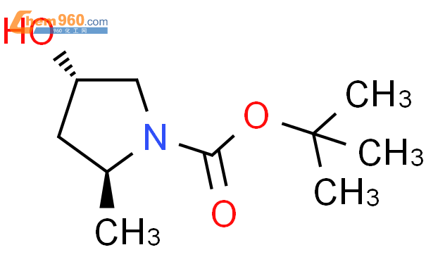 (2S,4s)-4-羟基-2-甲基-吡咯烷-1-羧酸叔丁酯结构式图片|477293-60-0结构式图片