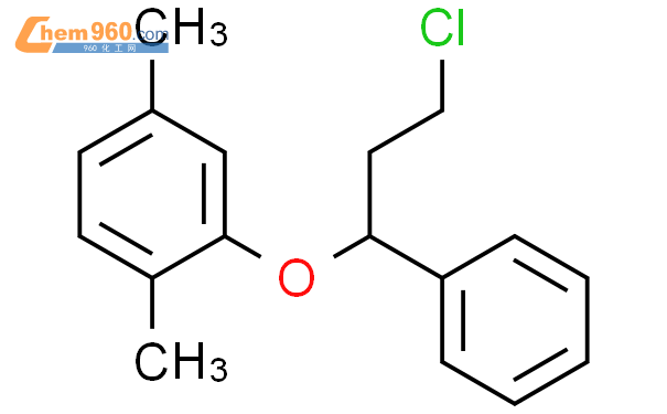 478613 94 4 BENZENE 2 3 CHLORO 1 PHENYLPROPOXY 1 4 DIMETHYL 化学式结构式分子式mol 960化工网