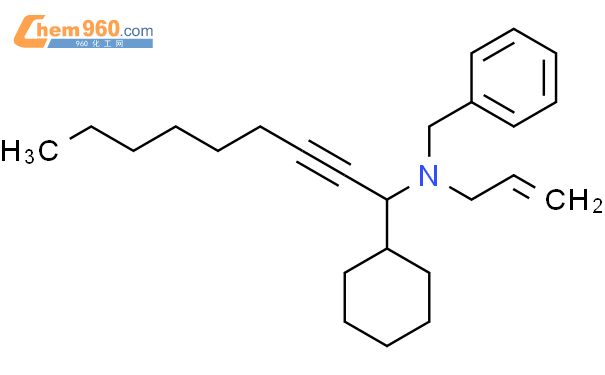 479543 24 3 Benzenemethanamine N 1 Cyclohexyl 2 Nonynyl N 2 Propenyl 化学式、结构式、分子式、mol、smiles