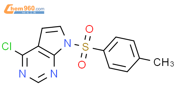4-氯-7-甲苯磺酰基-7H-吡咯[2,3-D]嘧啶结构式图片|479633-63-1结构式图片