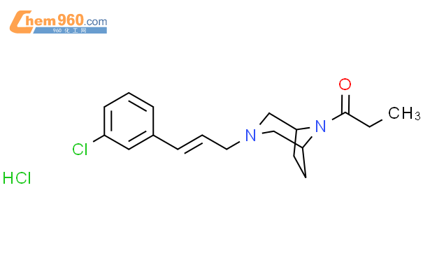 480 61 5 3 [ 2e 3 3 Chlorophenyl Prop 2 En 1 Yl] 8 Propanoyl 3 8 Diazabicyclo[3 2 1]octane