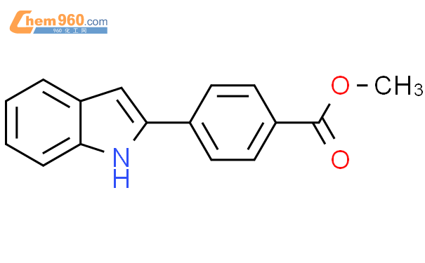 苯甲酸. 4-(1H-吲哚-2-)基-甲酯