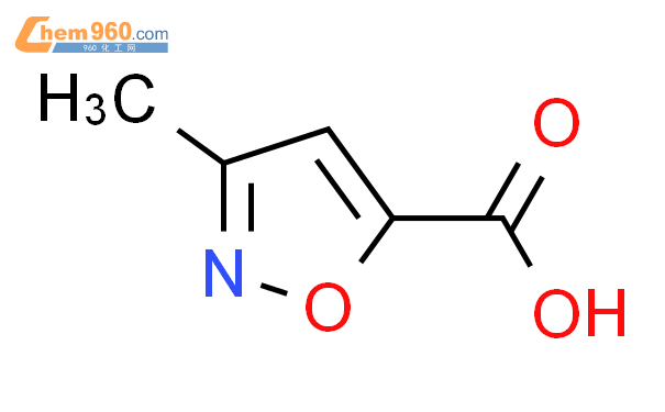 3-甲基异恶唑-5-甲酸结构式图片|4857-42-5结构式图片