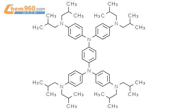 N,N,N,N-四(对二异丁胺基苯基)-对苯二胺结构式图片|485831-34-3结构式图片