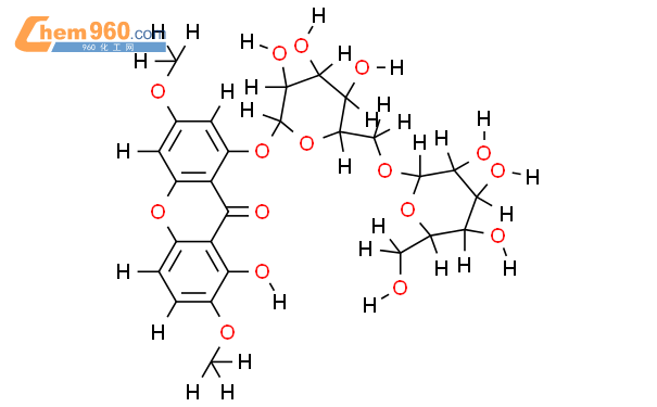 1-O-龙胆二糖基-3,7-二甲氧基-8-羟基氧杂蒽酮