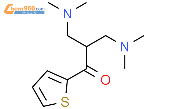 496068 48 5 1 Propanone 3 dimethylamino 2 dimethylamino methyl 1 2 thienyl 化学式结构式分子式