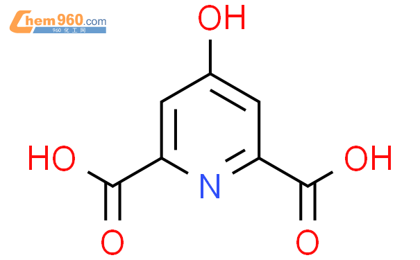 4-羟基吡啶-2,6-二羧酸结构式图片|499-51-4结构式图片