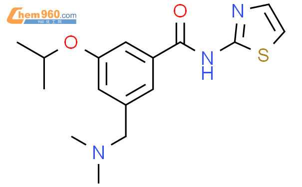 499989 93 4 Benzamide 3 [ Dimethylamino Methyl] 5 1 Methylethoxy N 2 Thiazolyl Cas号 499989 93