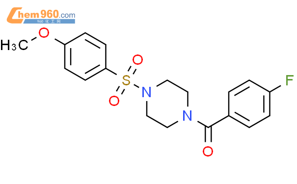 500272 25 3 4 Fluorophenyl 4 4 Methoxyphenyl Sulfonyl Piperazin 1