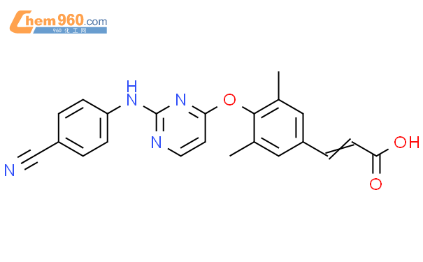 500293 76 5 2 Propenoic Acid 3 4 2 4 Cyanophenyl Amino 4 Pyrimidinyl Oxy 3 5