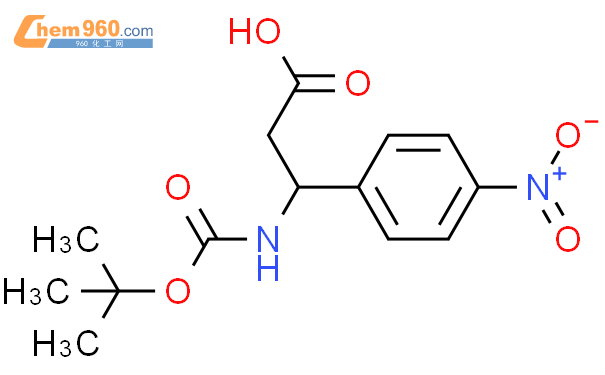 (R)-3-boc-氨基-3-(4-硝基苯基)丙酸「CAS号：500770-85-4」 – 960化工网