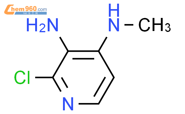2-氯-N4-甲基吡啶-3,4-二胺结构式图片|50432-67-2结构式图片
