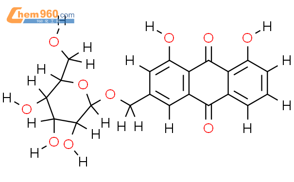 芦荟大黄素-3-（羟甲基）-O-β-D-葡萄糖苷