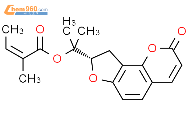 二氢欧山芹醇当归酸酯对照品结构式图片|5058-13-9结构式图片