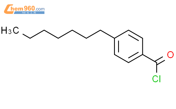 4-正庚基苯甲酰氯结构式图片|50606-96-7结构式图片